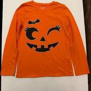 The Children’s Place girls long sleeve Halloween graphic t-shirt 7/8